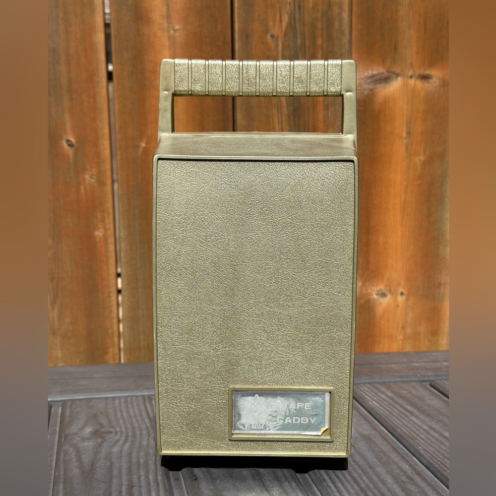 CREST Plastic 8 Track Tape Storage Carrying Caddy Case - Empty (holds 10 tapes)